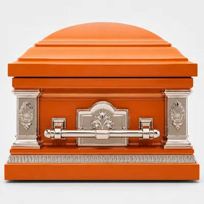 Orange caskets