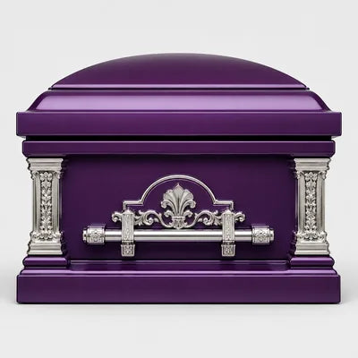 Purple caskets