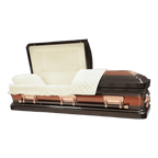 Aurora Series Copper casket — copper 20-gauge steel with copper crepe interior (view 3)