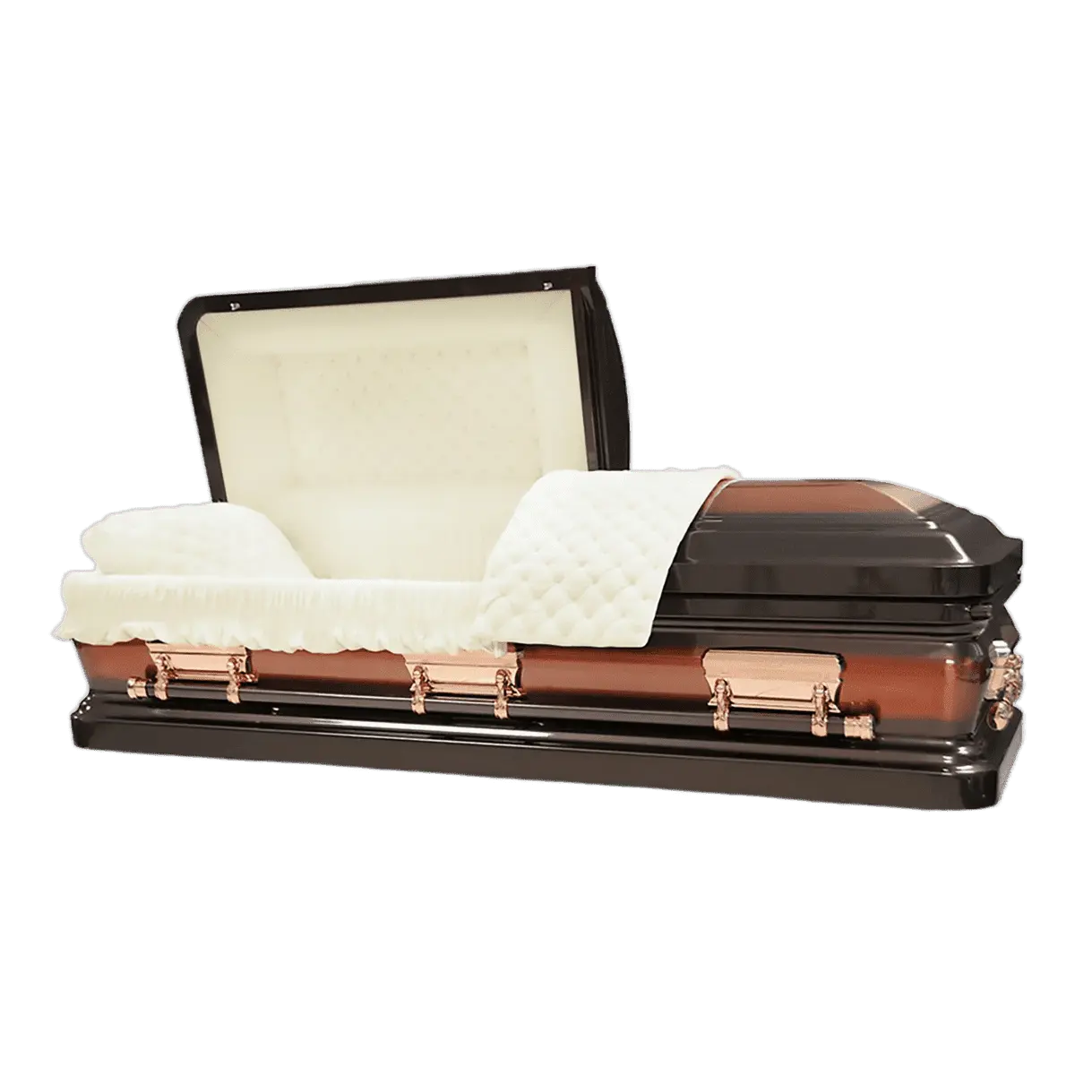Aurora Series Copper casket — copper 20-gauge steel with copper crepe interior (view 3)