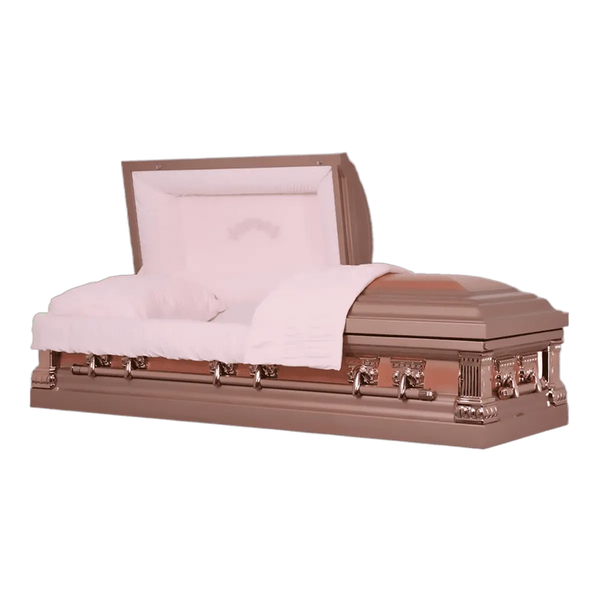 Aurora Series Silver Rose - Discount Caskets - Discount Caskets