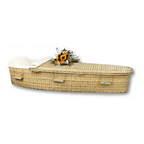 Discount Caskets Bamboo Casket — solid bamboo with cotton interior (view 2)