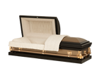 Lenox Series Bronze/Copper casket — copper 20-gauge steel with ivory crepe interior (view 3)