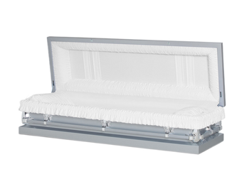 Clair Silver Casket Full Couch