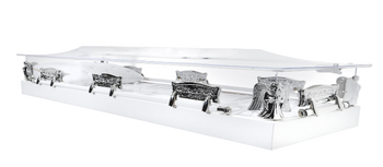 Clear Casket Platinum Collection Silver Last Supper