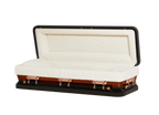Discount Caskets Series Copper Full Couch — bronze 18-gauge steel with ivory velvet interior (view 3)