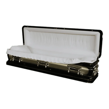 Ebony Gold Casket Full Couch