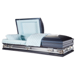 Athena Titan Casket Navy Blue Oversized