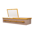Tapestry and Gold Cloth Casket — wood with eggshell crepe interior (view 2)
