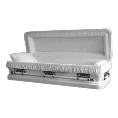 Clair White/Gold Full Couch