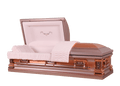 Athena Copper Casket — pink velvet interior