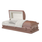 Aurora Series Copper casket — copper 20-gauge steel with copper crepe interior (view 2)