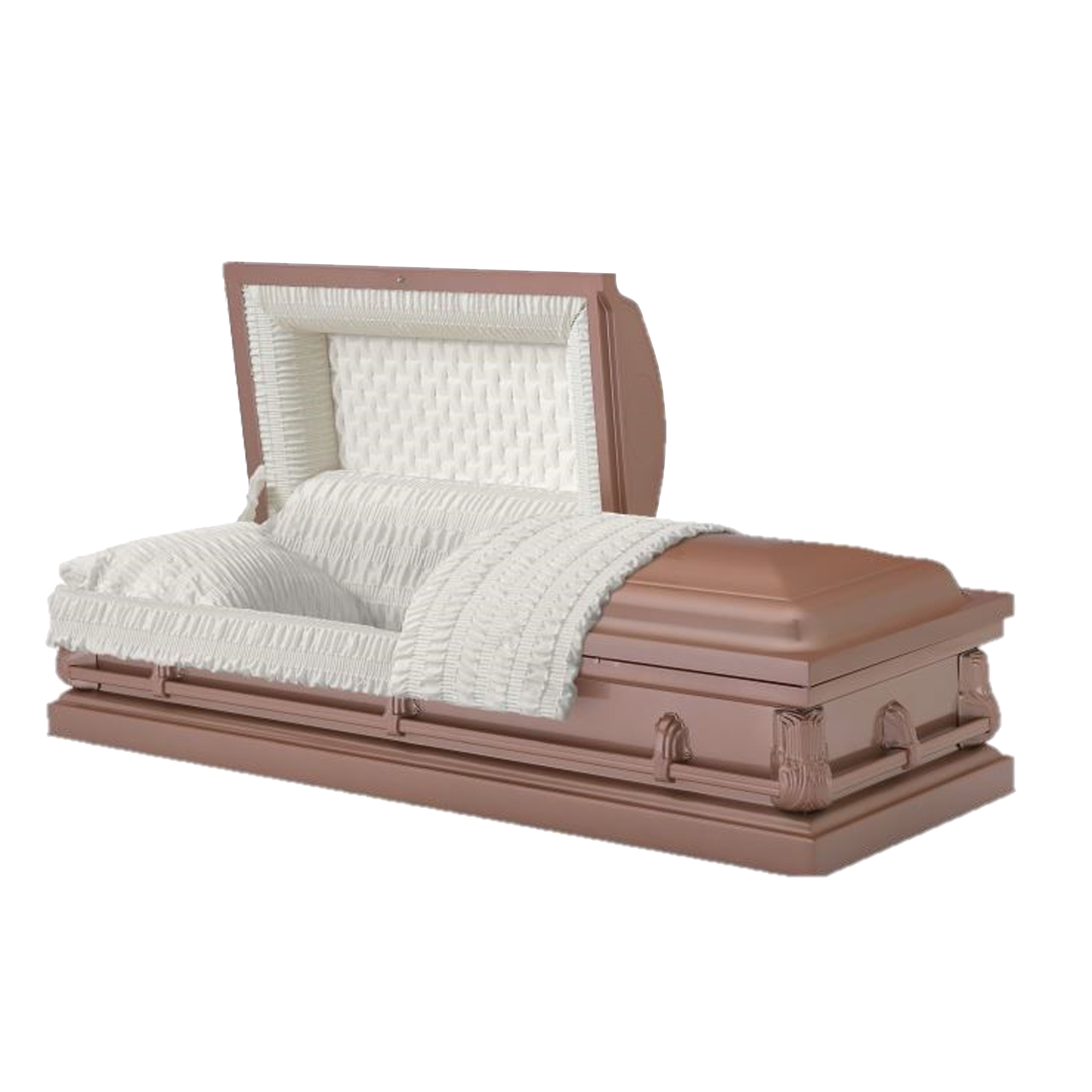Aurora Series Copper casket — copper 20-gauge steel with copper crepe interior (view 2)