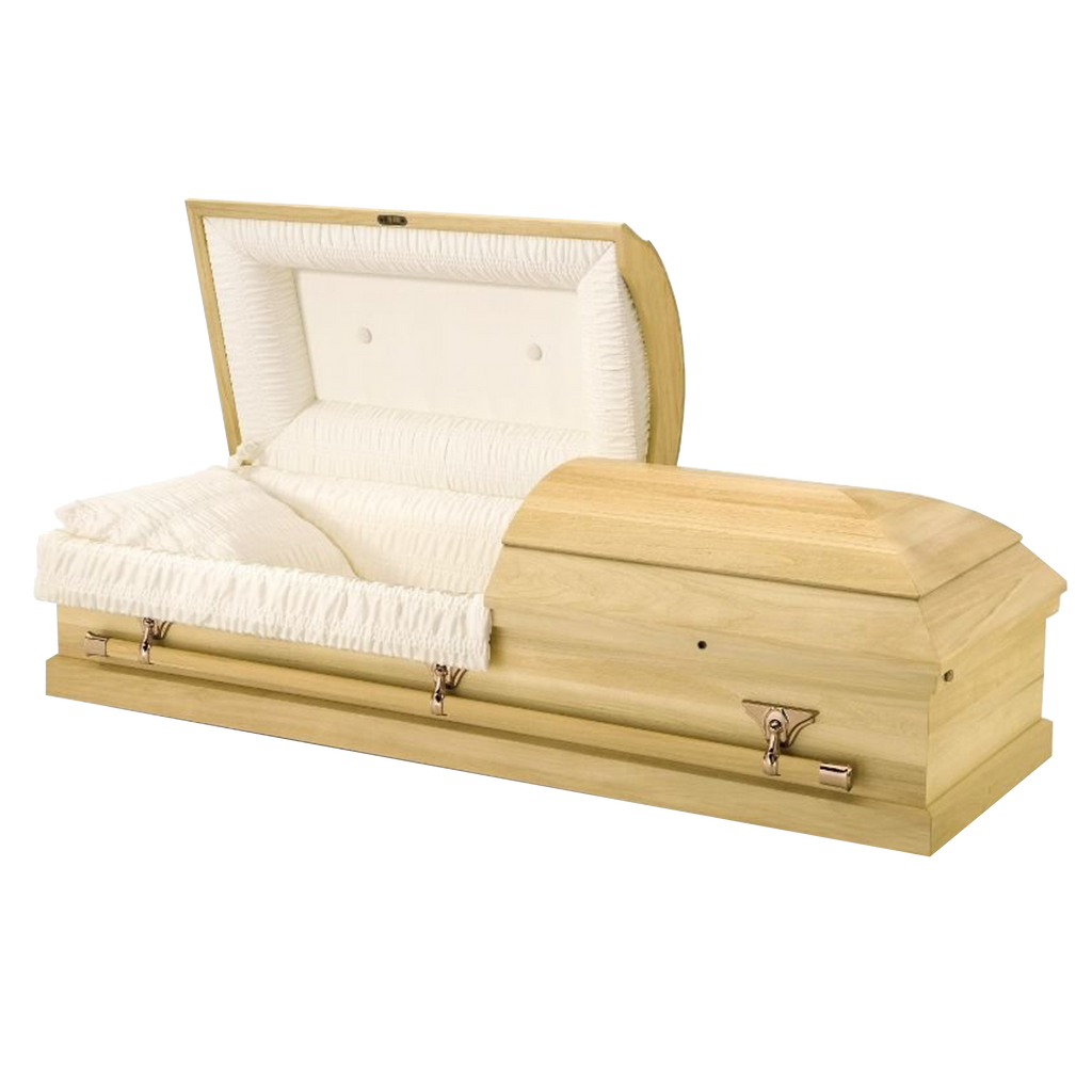 Batesville Citation Hardwood casket — solid poplar with rosetan crepe interior (view 2)