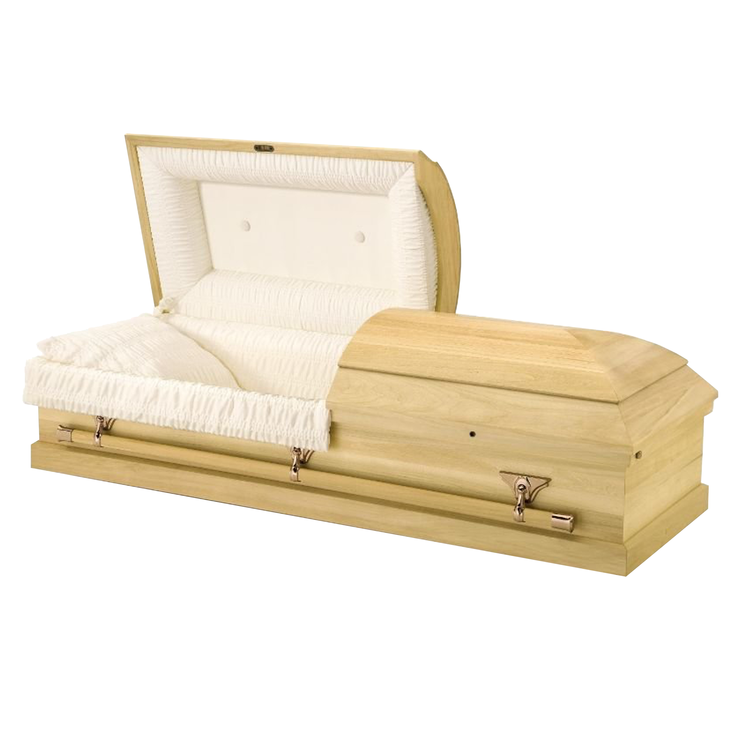 Batesville Citation Hardwood casket — solid poplar with rosetan crepe interior (view 2)
