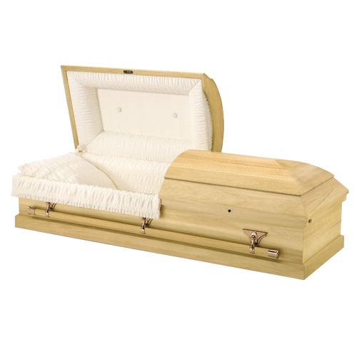 Batesville Citation Hardwood casket — solid poplar with rosetan crepe interior (view 2)