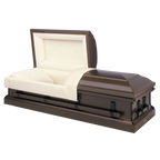 Batesville Earthtone Casket — 20-gauge steel with rosetan crepe interior (view 2)