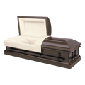 Batesville Earthtone Casket — 20-gauge steel with rosetan crepe interior