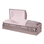 Batesville Golden Rose Casket — rose 16-gauge steel with moss pink velvet interior (view 2)