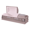 Batesville Golden Rose Casket — rose 16-gauge steel with moss pink velvet interior