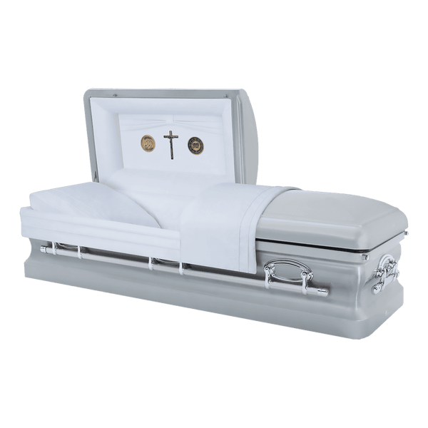 Batesville Platinum Casket — platinum 16-gauge stainless steel