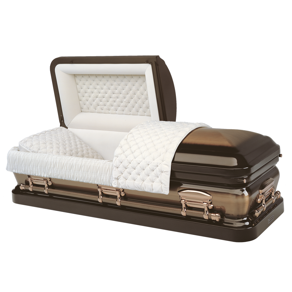 Batesville Star Quartz Casket — bronze 16-gauge steel with velvet interior (view 2)