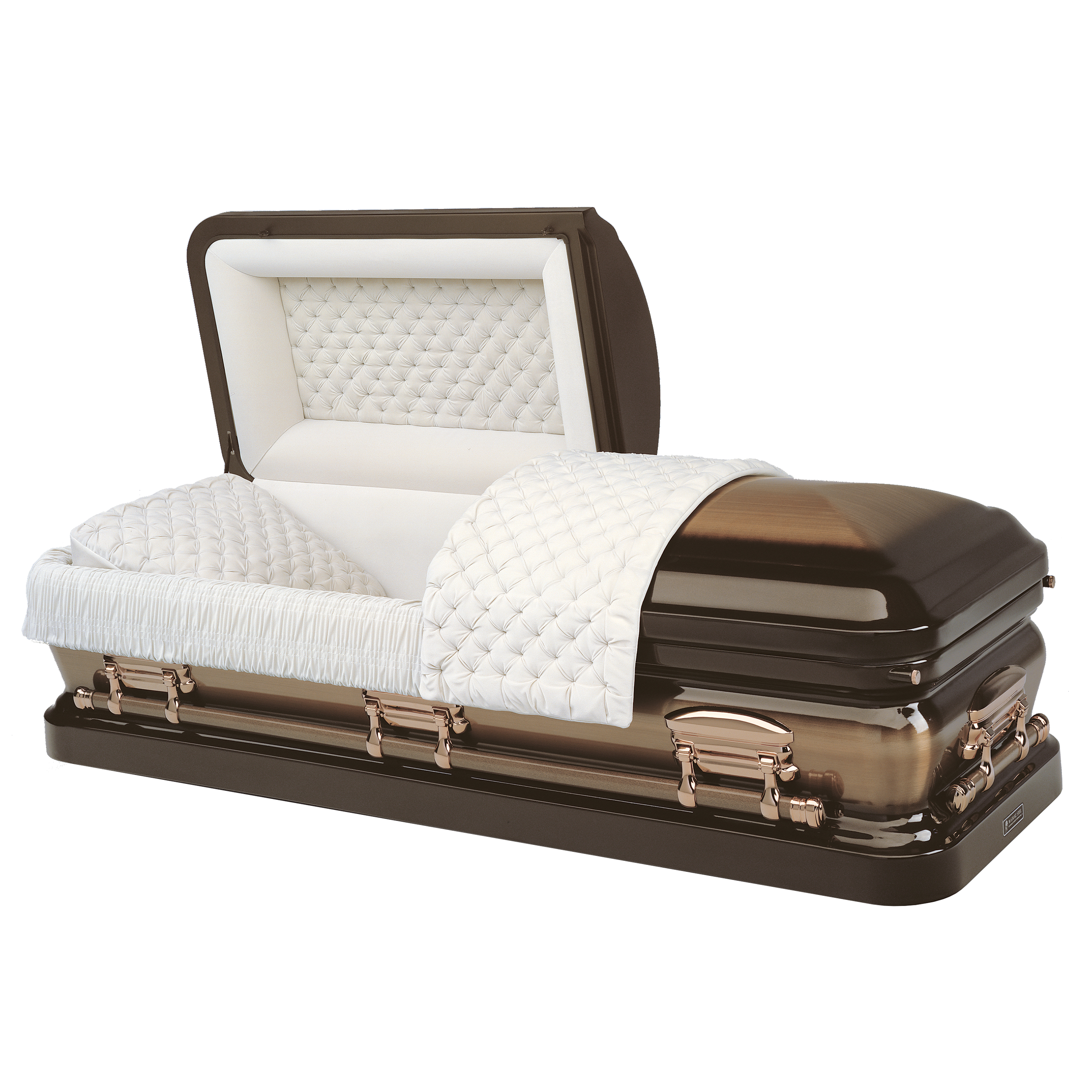 Batesville Star Quartz Casket — bronze 16-gauge steel with velvet interior (view 2)