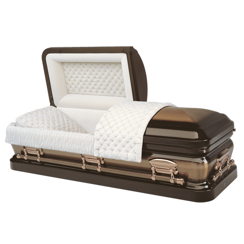 Batesville Star Quartz Casket — bronze 16-gauge steel with velvet interior (view 2)
