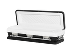 Black and Silver Casket Full Couch