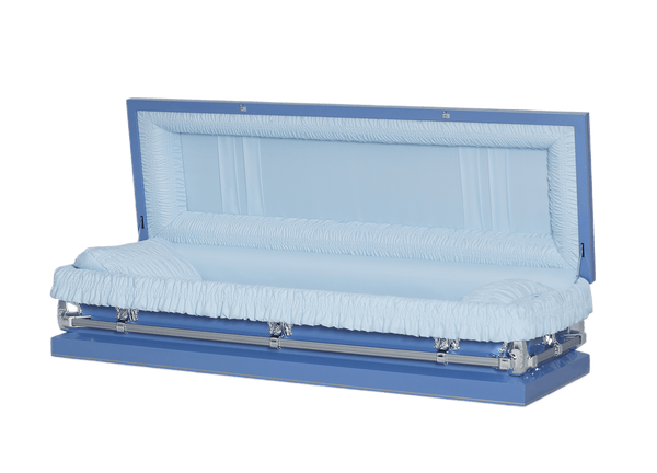 Clair Light Blue Casket Full Couch