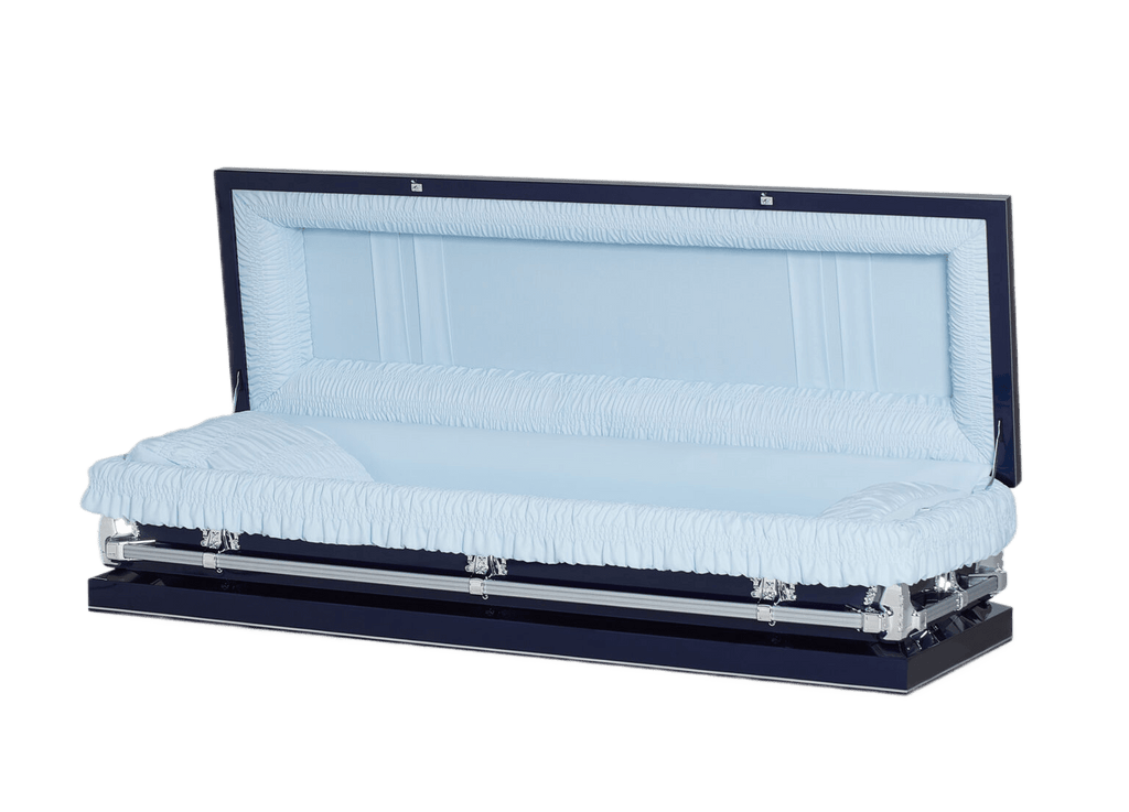 Clair Navy Blue Casket Full Couch