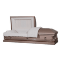 Clair Series Copper casket — copper 20-gauge steel with ivory crepe interior