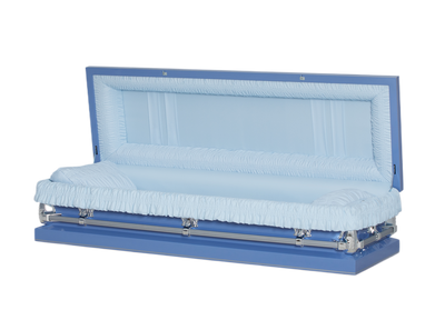 Clair Light Blue Casket Full Couch