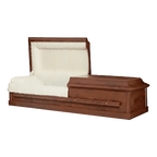 Corbin Wood casket — white interior (view 3)
