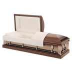 Batesville Desert Sand Casket — desert sand 18-gauge steel with rosetan crepe interior (view 2)