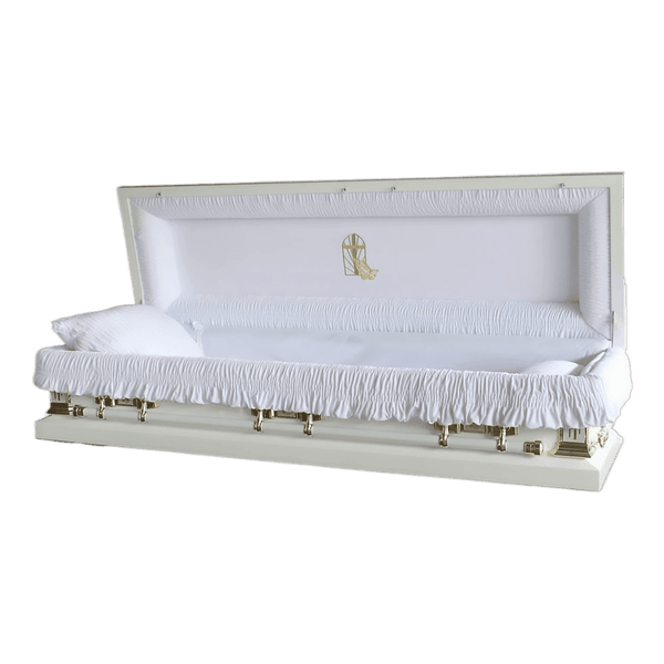 Golden Cross Casket Full Couch