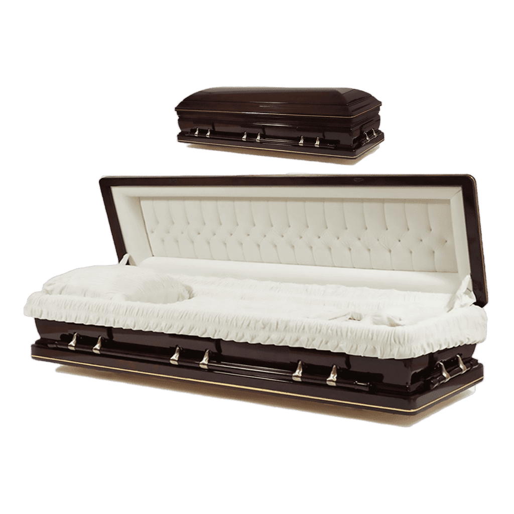 Madison Cherry Casket Full Couch