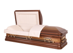 Mars Constance casket — copper 18-gauge steel with ivory velvet interior (view 2)