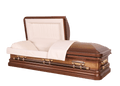 Mars Constance casket — copper 18-gauge steel with ivory velvet interior