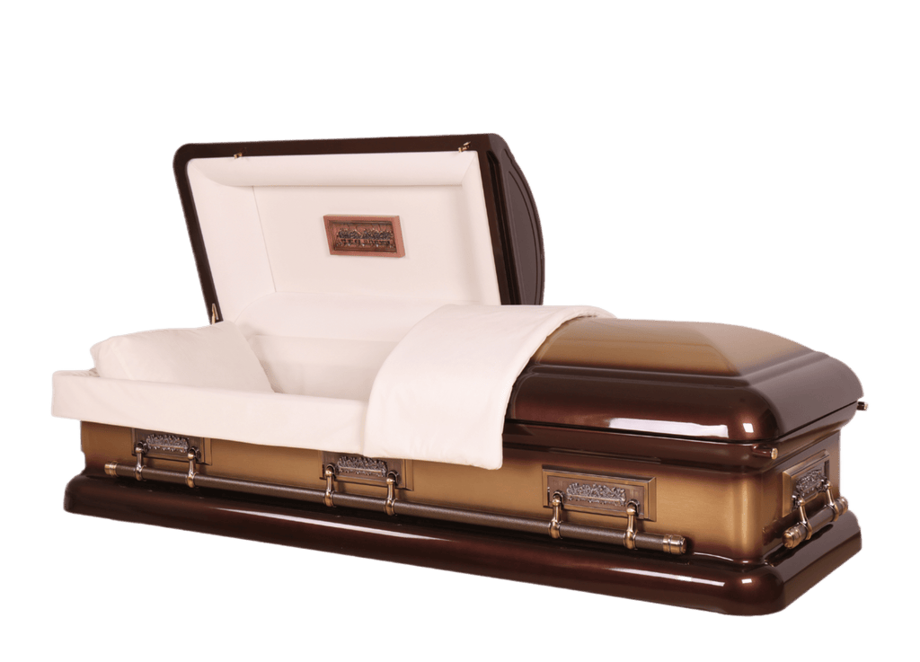 Mars Pieta Jewell casket — bronze 18-gauge steel with ivory velvet interior