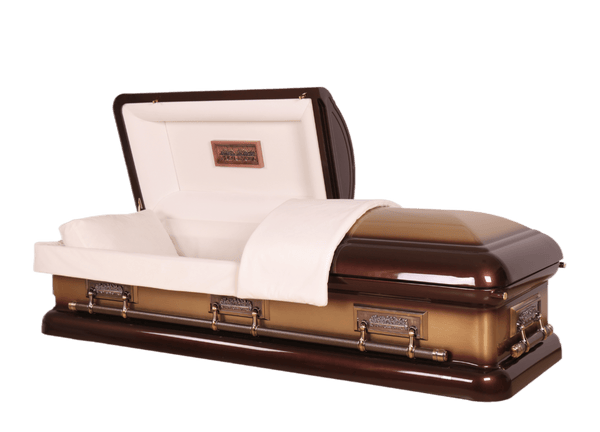 Mars Pieta Jewell casket — bronze 18-gauge steel with ivory velvet interior