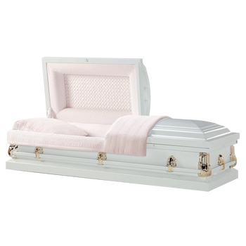 Monroe White Casket