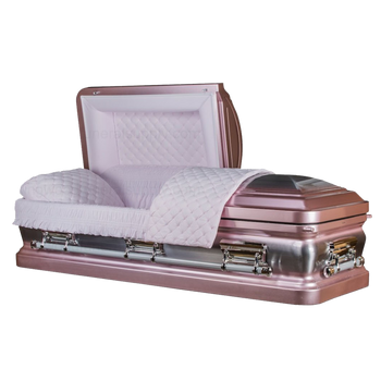 Onyx Rose Metal Casket