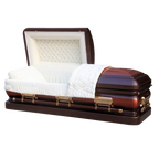 Orion Series Bronze casket — bronze 18-gauge steel with white velvet interior (view 2)