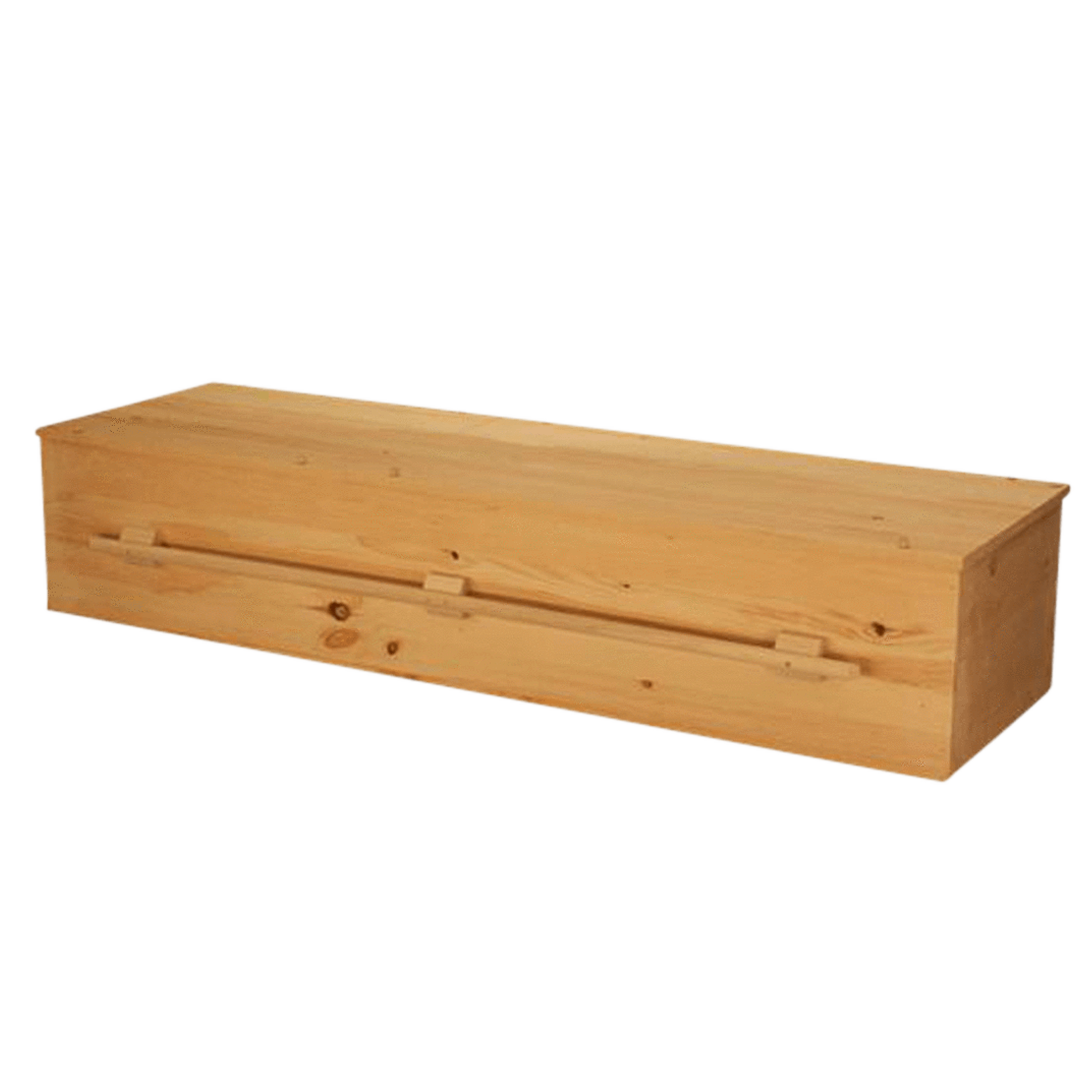 Eco Casket With Handles — solid pine (view 2)