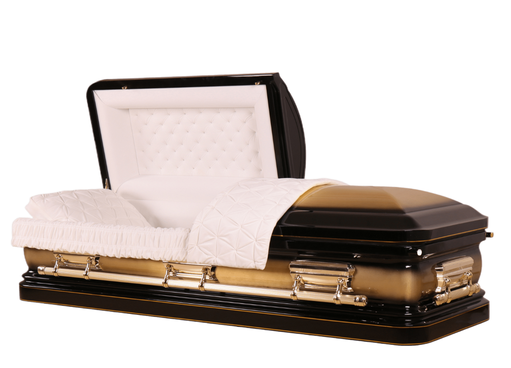 Regency Ebony casket — bronze bronze with ivory velvet interior (view 2)