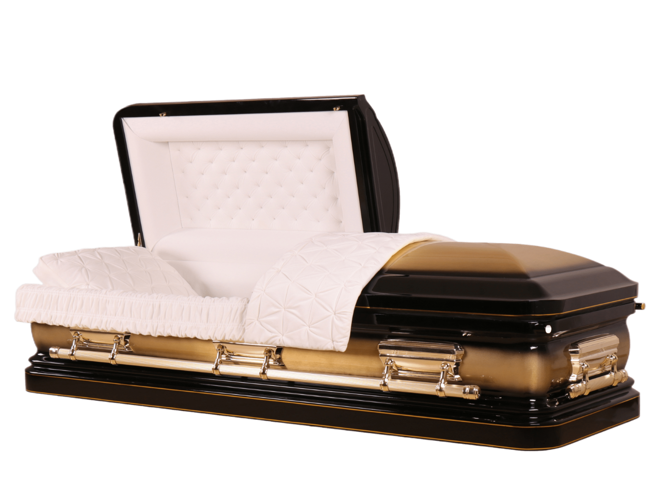 Regency Ebony casket — bronze bronze with ivory velvet interior (view 2)