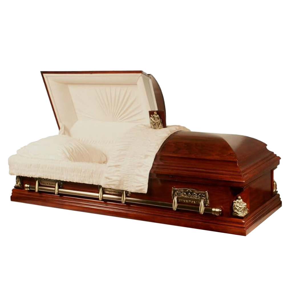 Sacrament/Last Supper/Pieta Casket — solid poplar with velvet interior (view 2)