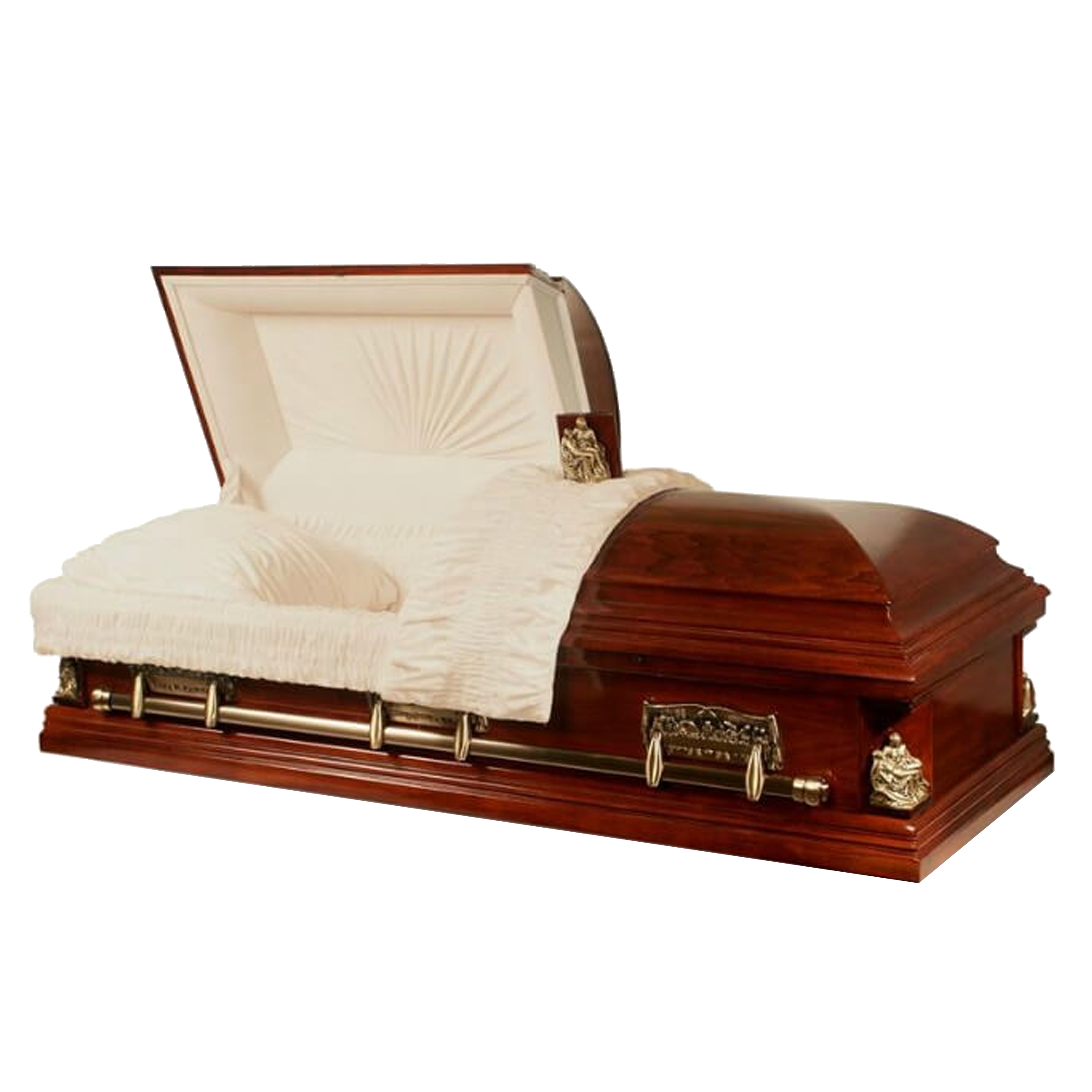 Sacrament/Last Supper/Pieta Casket — solid poplar with velvet interior (view 2)