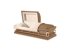 The Cambridge Series Copper casket — copper 20-gauge steel with ivory crepe interior (view 2)